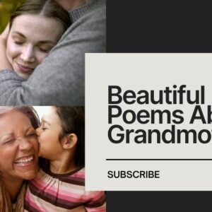 Beautiful Poems About Grandmothers in the USA